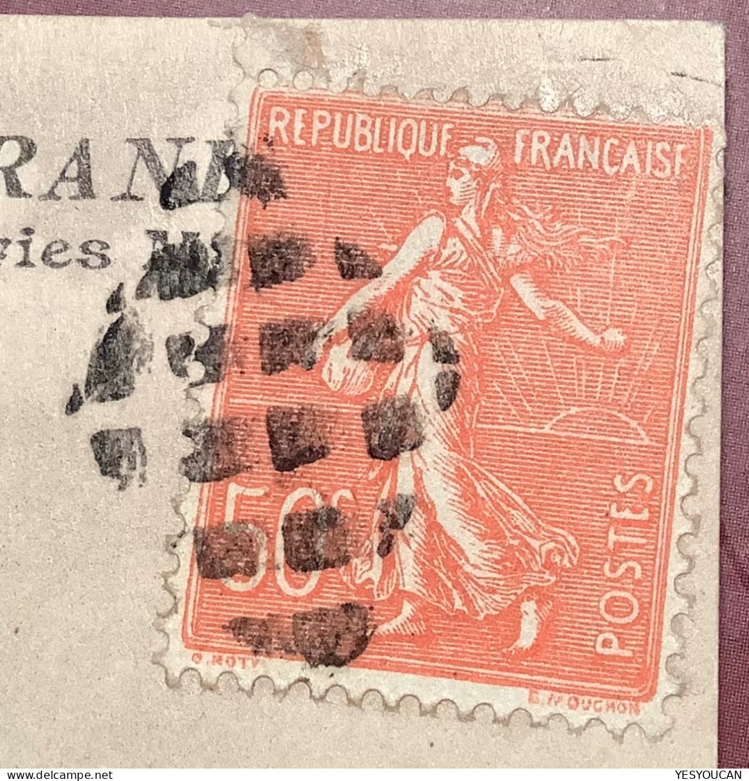 Oblit. PAQUEBOT De DJIBOUTI / COTE DES SOMALIS 1929 Sur Semeuse Lignée Cpa S.S EXPLORATEUR GRANDIDIER (ship Mail - 1903-60 Semeuse A Righe