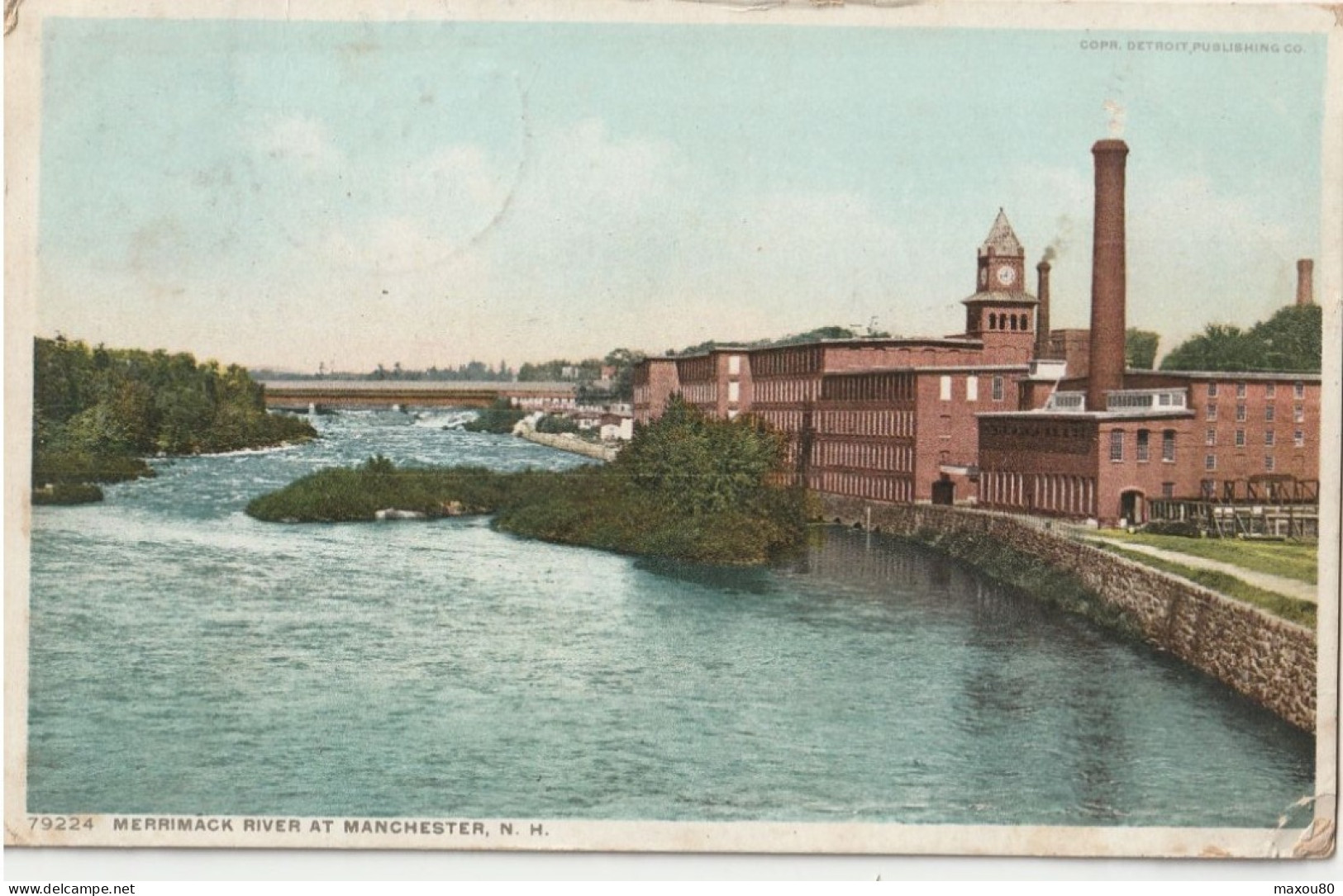 MERRIMACK RIVER AT MANCHESTER - Manchester