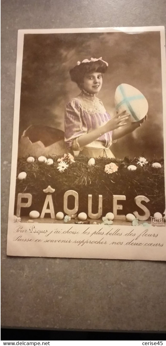 TRES BELLE CARTE CENTENAIRE   PAQUES - Pasqua