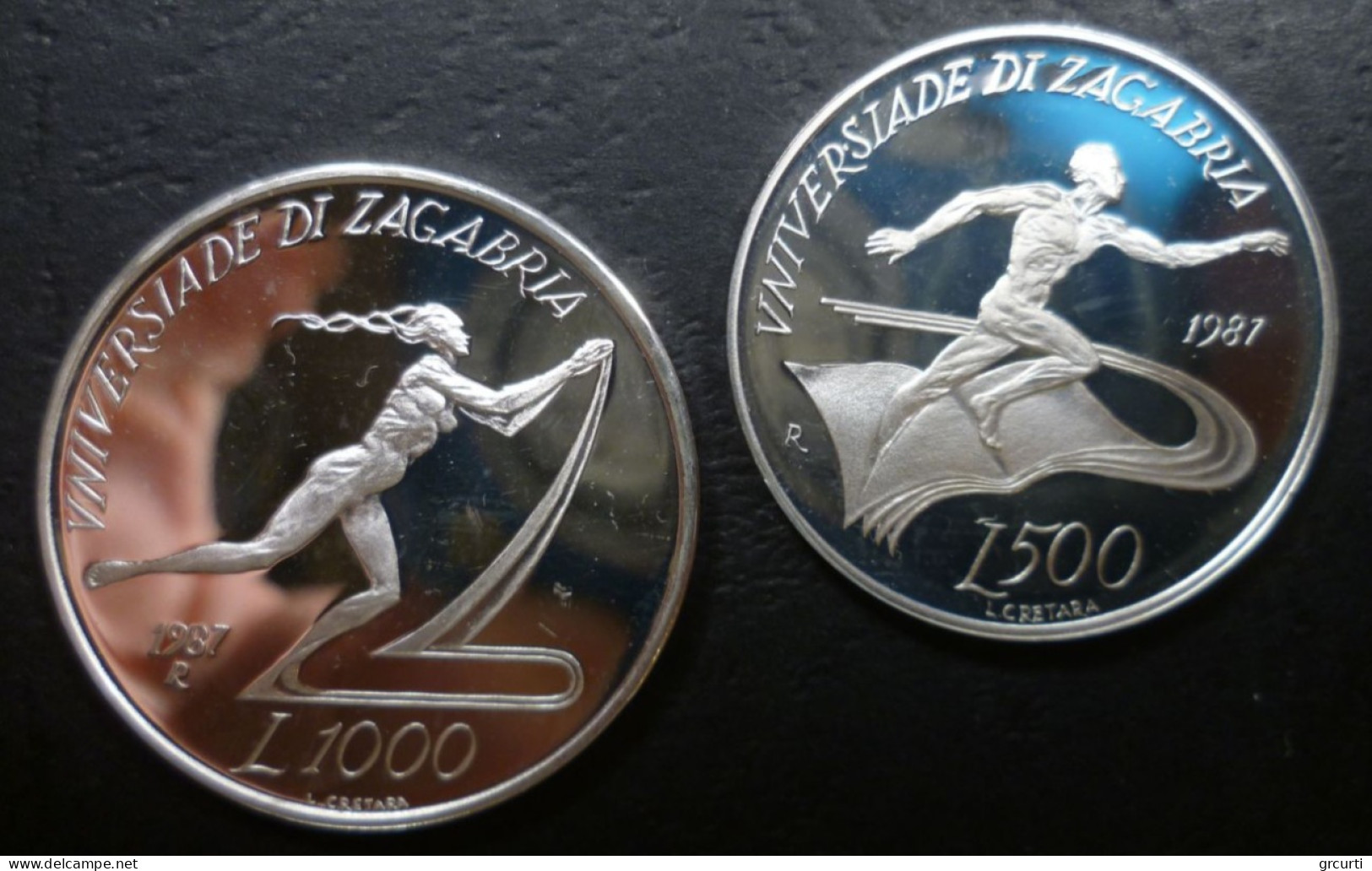 San Marino - 500 E 1.000 Lire 1984 - Universiadi Di Zagabria - Gig. 215 - KM# 213-214 - San Marino
