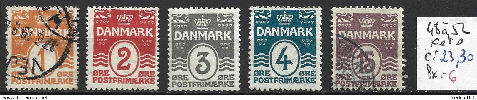 DANEMARK 48 à 52 * ( 48 & 52 Oblitérés ) Côte 23.30 € - Nuovi