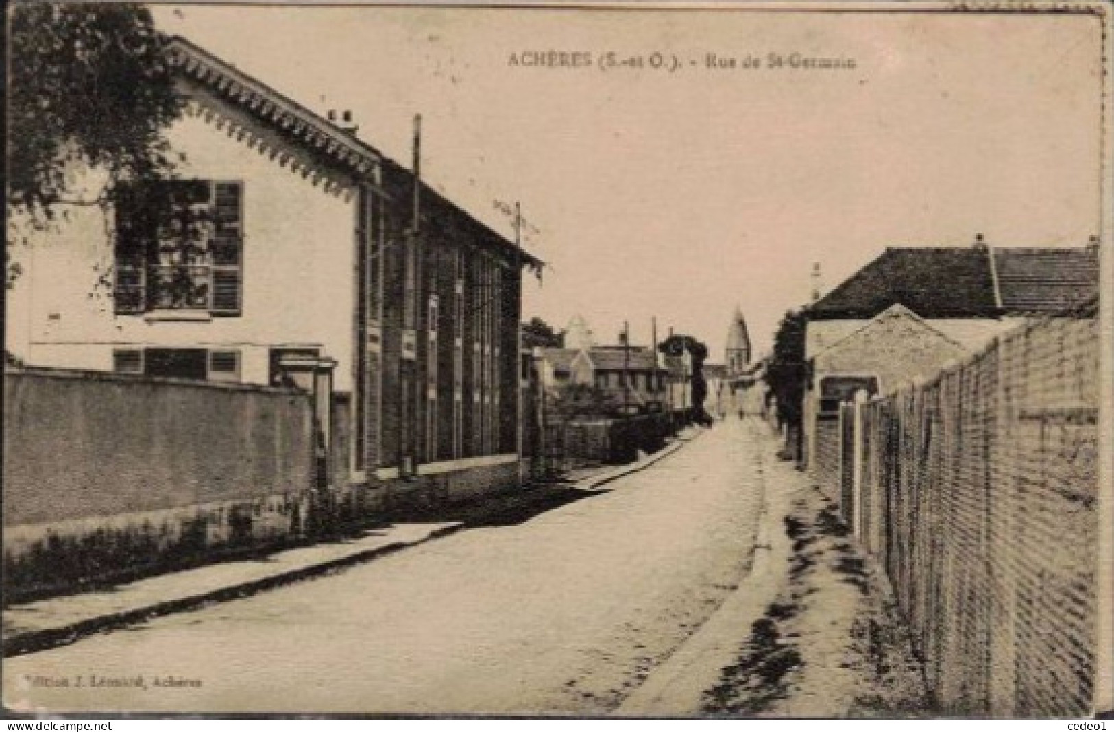 ACHERES  RUE DE ST GERMAIN - Acheres