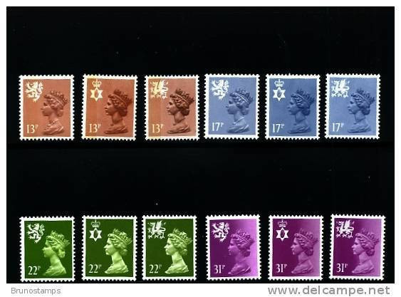 GREAT BRITAIN - 1984 REGIONAL SET (13+17+22+31)  MINT NH - Non Classificati