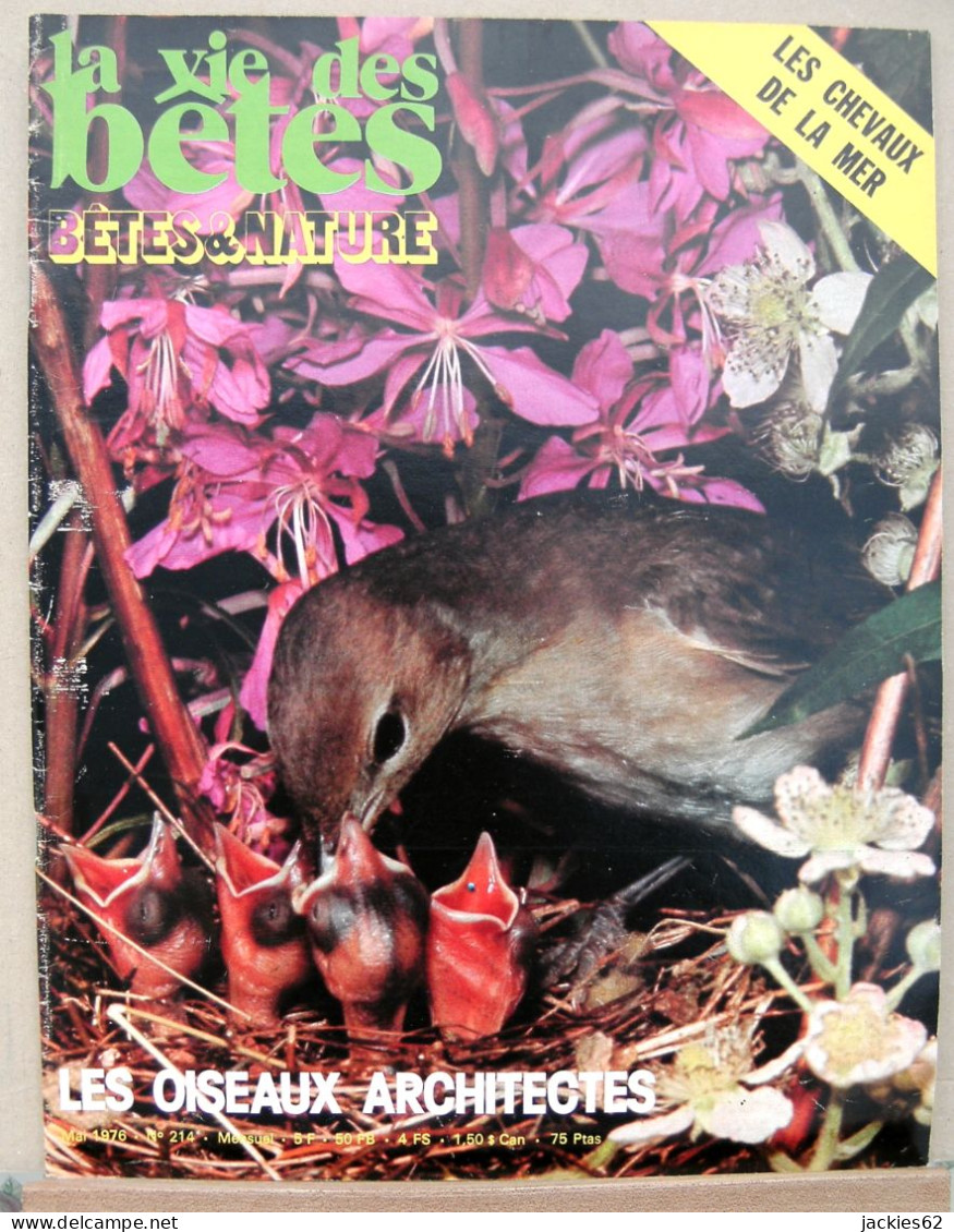 214/ LA VIE DES BETES / BETES ET NATURE N° 214 Du 5/1976, Voir Sommaire - Animaux