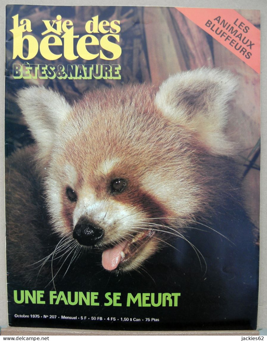 207/ LA VIE DES BETES / BETES ET NATURE N° 207 Du 10/1975, Voir Sommaire - Animals