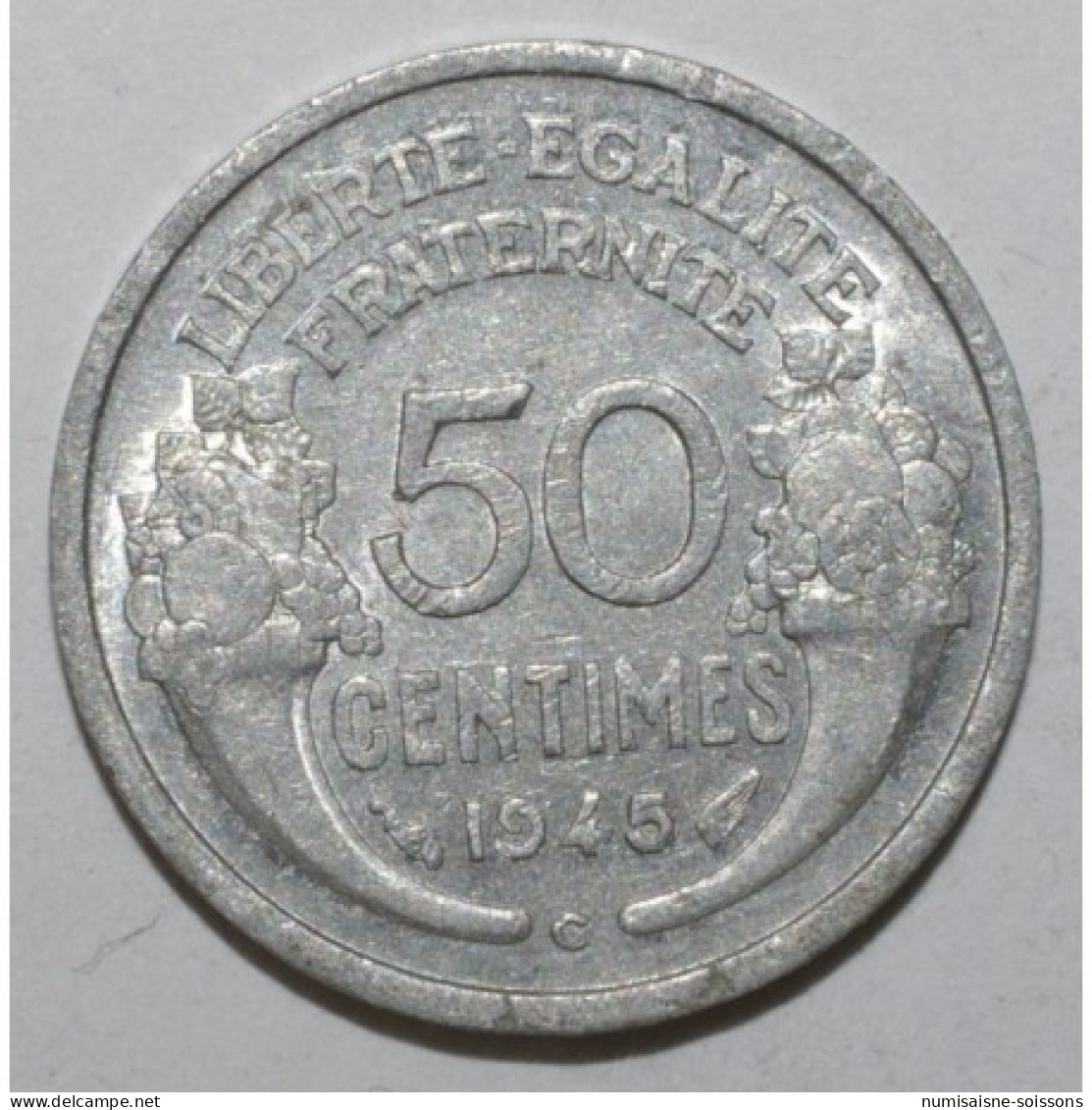 GADOURY 426a - 50 CENTIMES 1945 C - Castelsarrasin - TYPE MORLON ALU - KM 914 - TTB - 50 Centimes