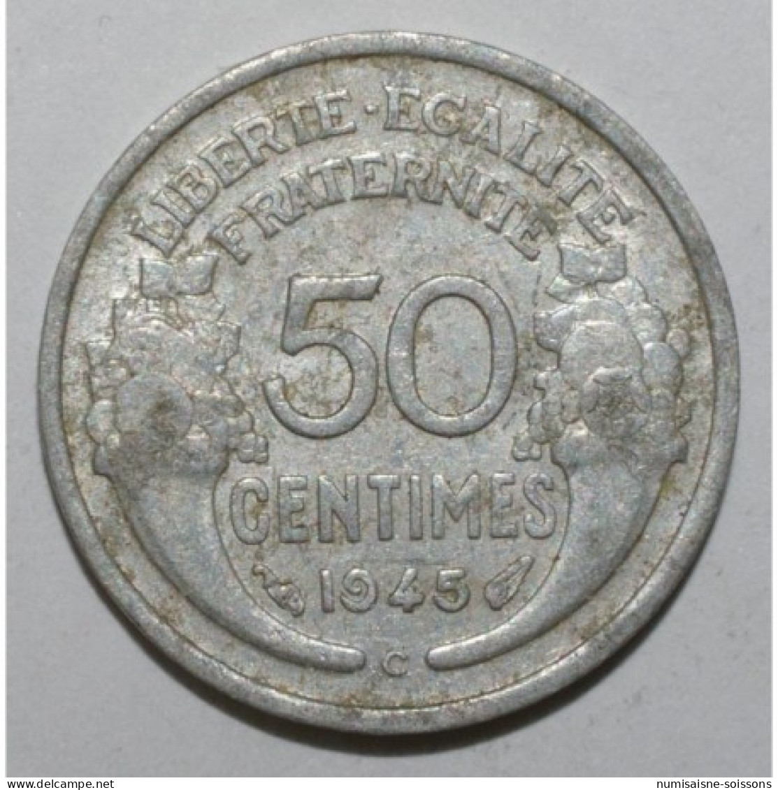 GADOURY 426a - 50 CENTIMES 1945 B - Beaumont Le Roger - TYPE MORLON - KM 894a - TB - 50 Centimes