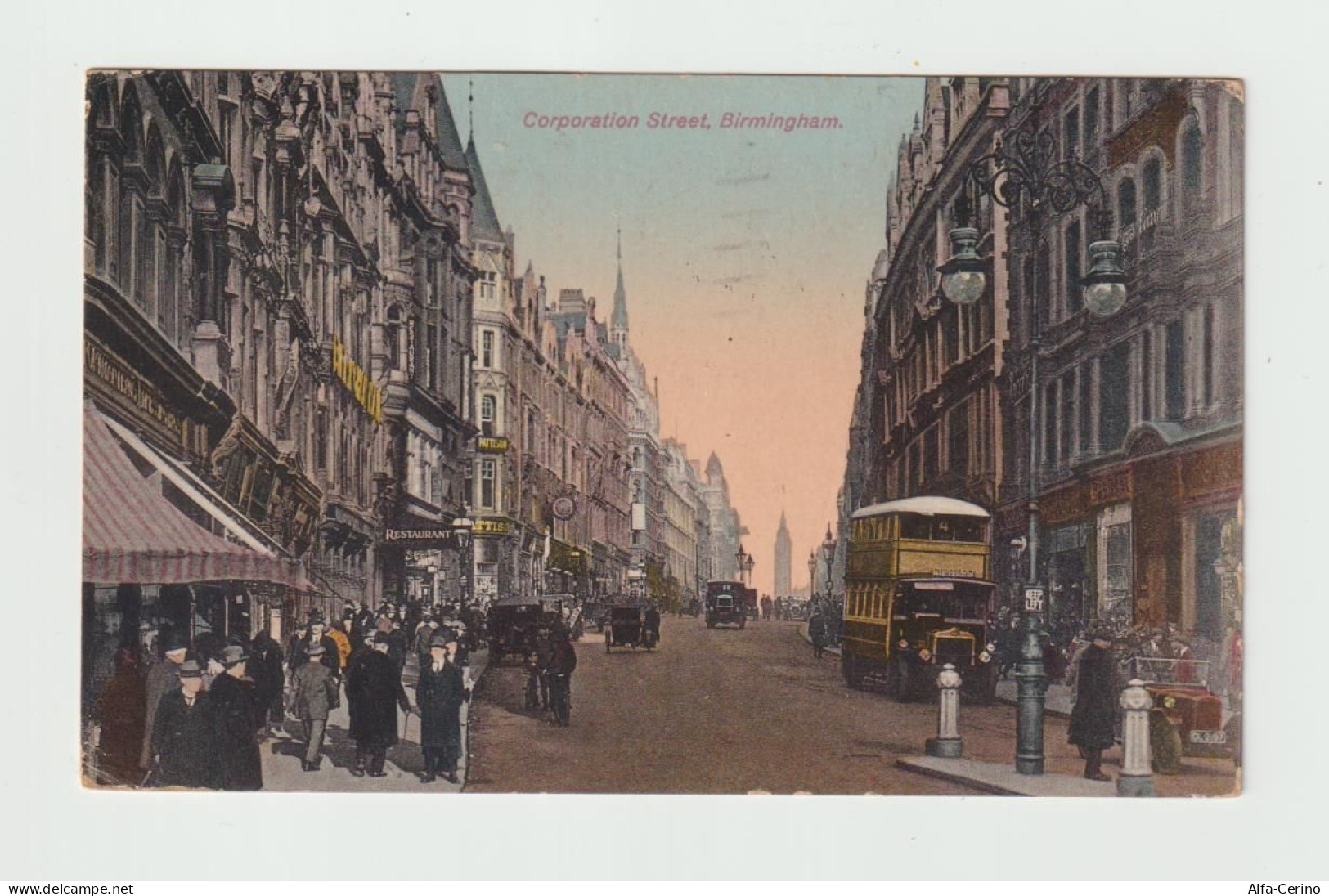 BIRMINGHAM:  CORPORATION  STREET  -  PHOTO  -  TO  ITALY  -  FP - Birmingham