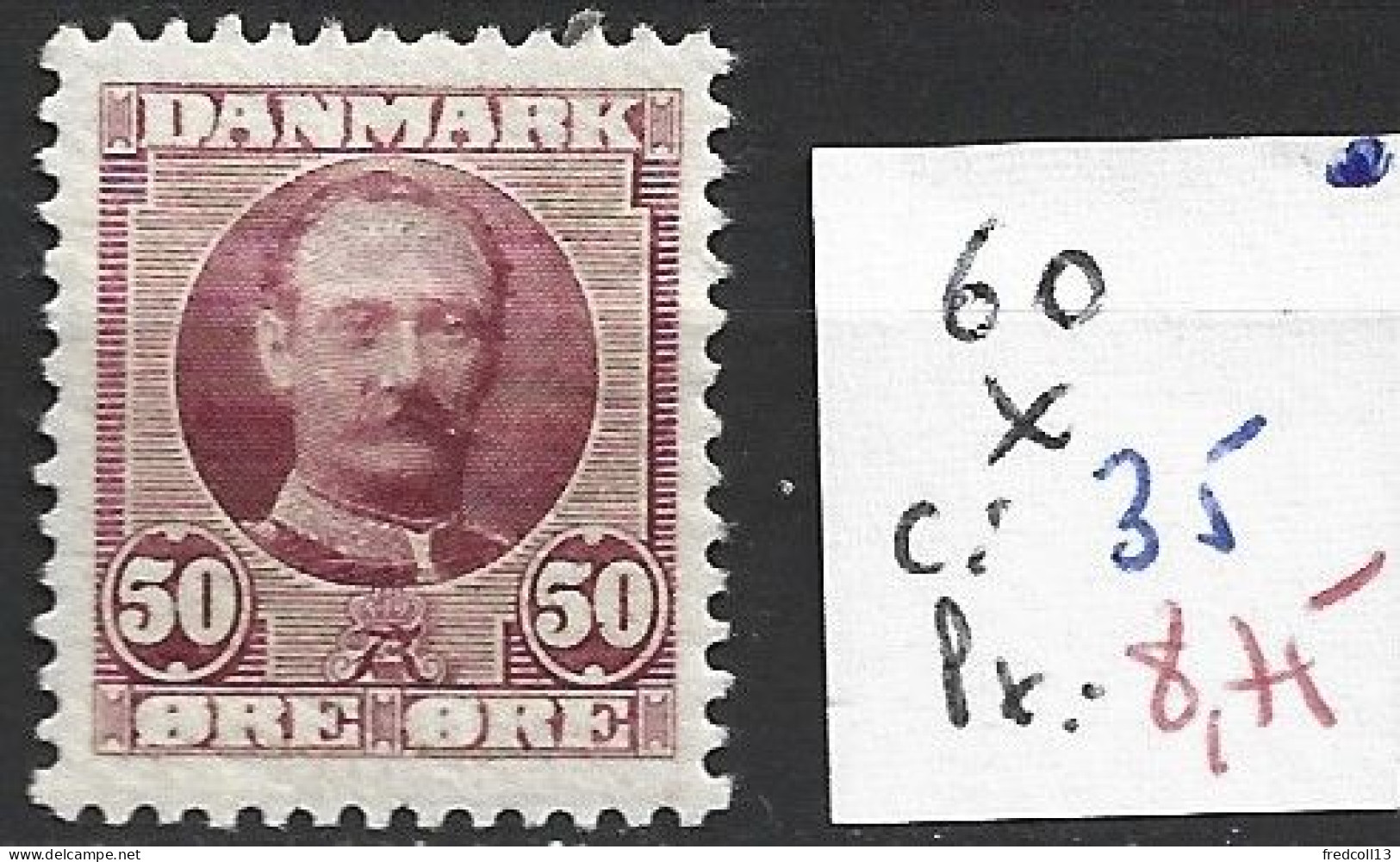 DANEMARK 60 * Côte 35 € - Ongebruikt