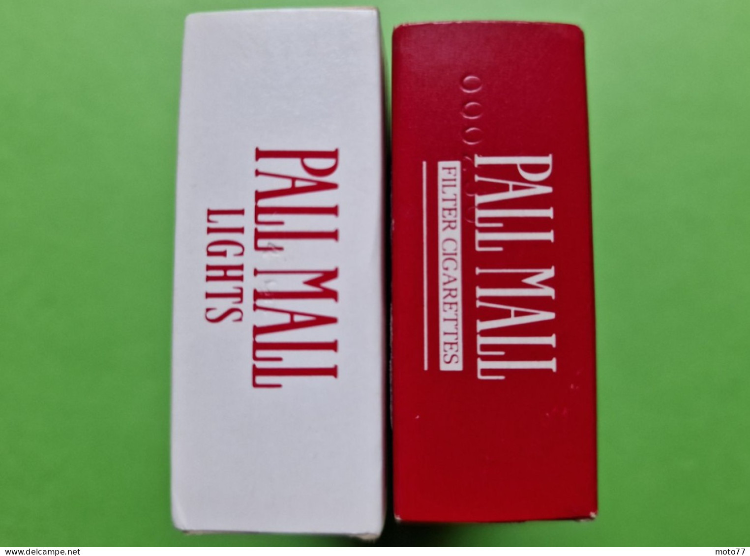 Lot 2 Anciens PAQUETS De CIGARETTES Vide - PALL MALL - Vers 1980 - Estuches Para Cigarrillos (vacios)