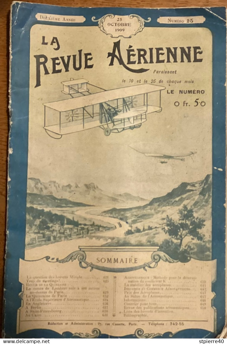 La Revue Aérienne, Numéro 25 Du 25 Octobre 1909 - Flugzeuge