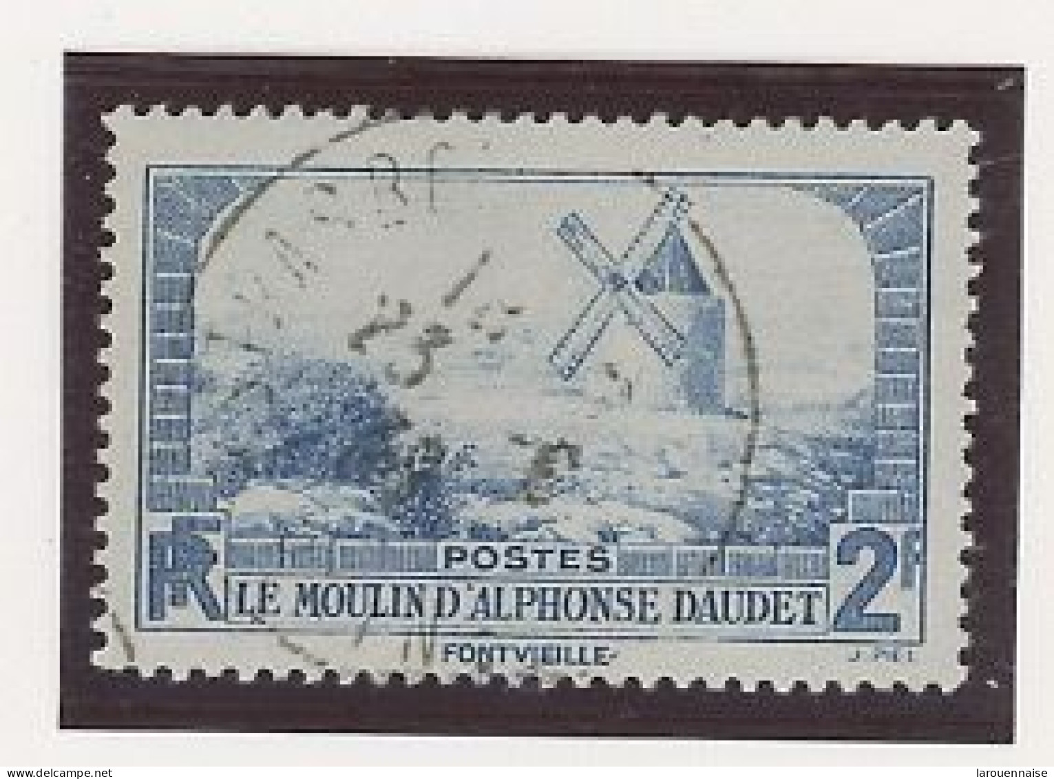 VARIÉTÉ - N°311a MOULIN DE DAUDET Obl -FOND BLANC - Gebruikt