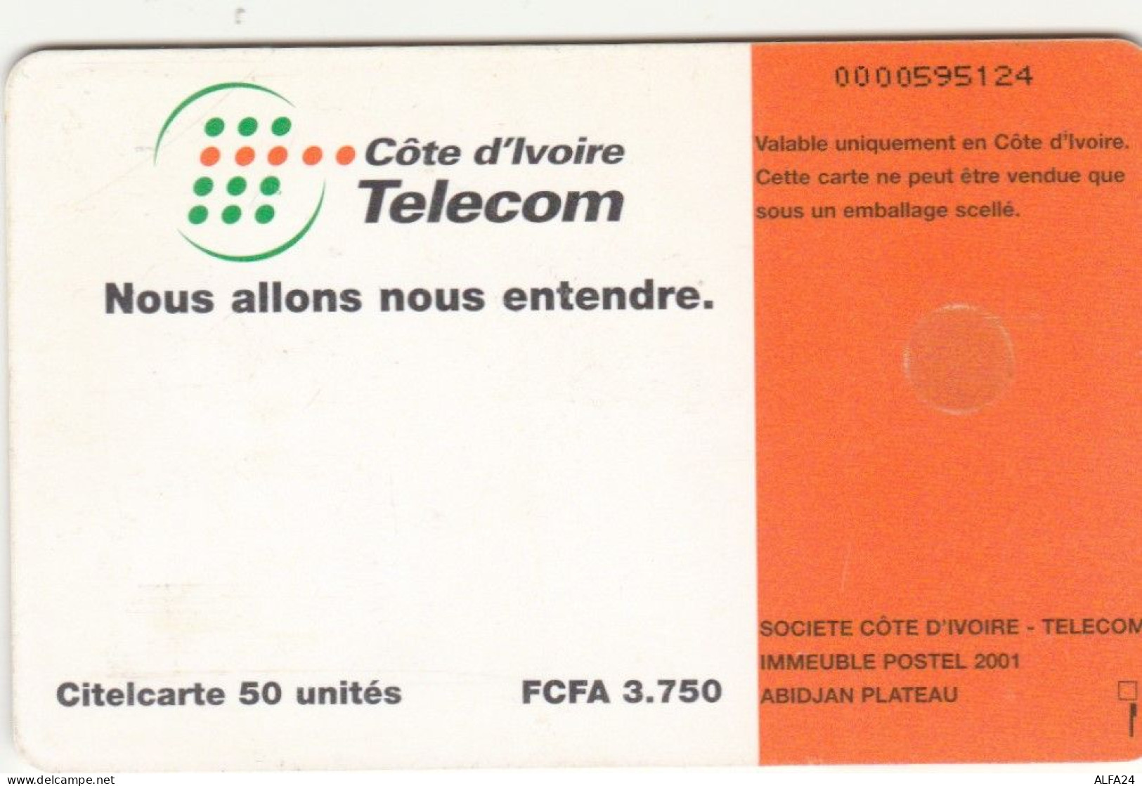 PHONE CARD-COSTA D'AVORIO (E48.13.6 - Côte D'Ivoire