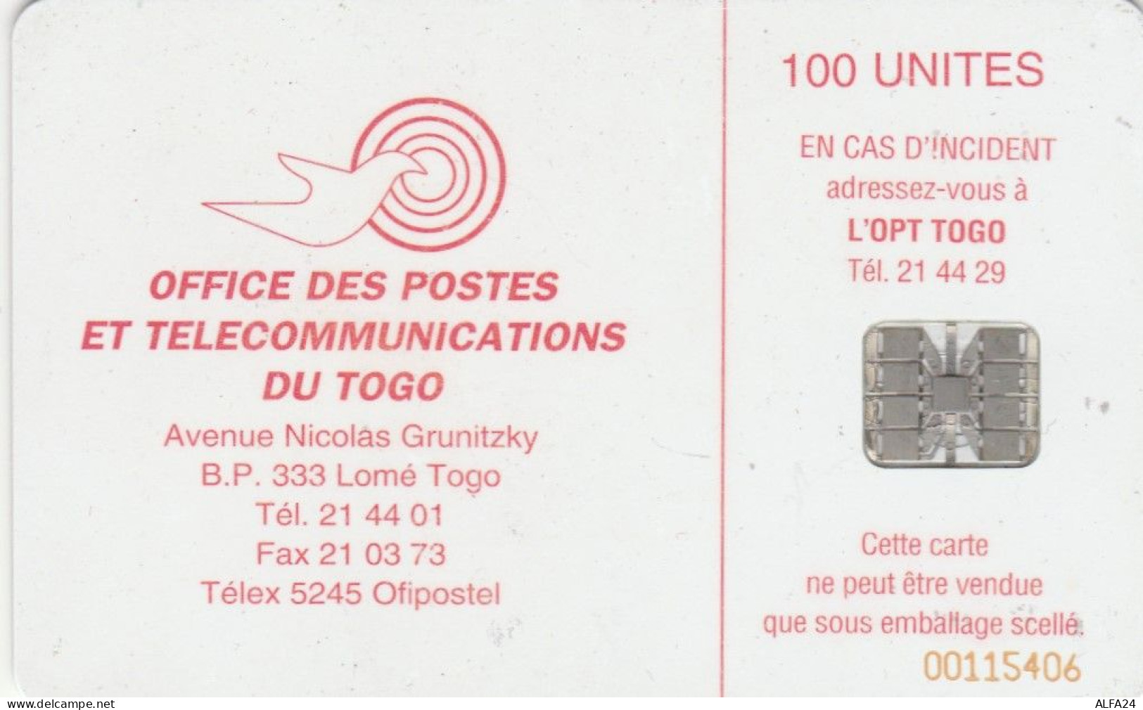 PHONE CARD-TOGO (E48.10.4 - Togo