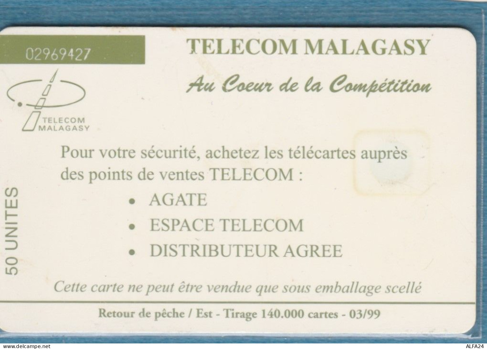 PHONE CARD-MADAGASCAR (E48.2.7 - Madagaskar