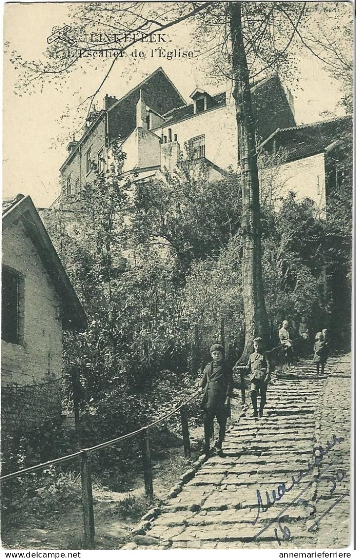 Linkebeek - L'Escalier De L'Eglise. - Linkebeek