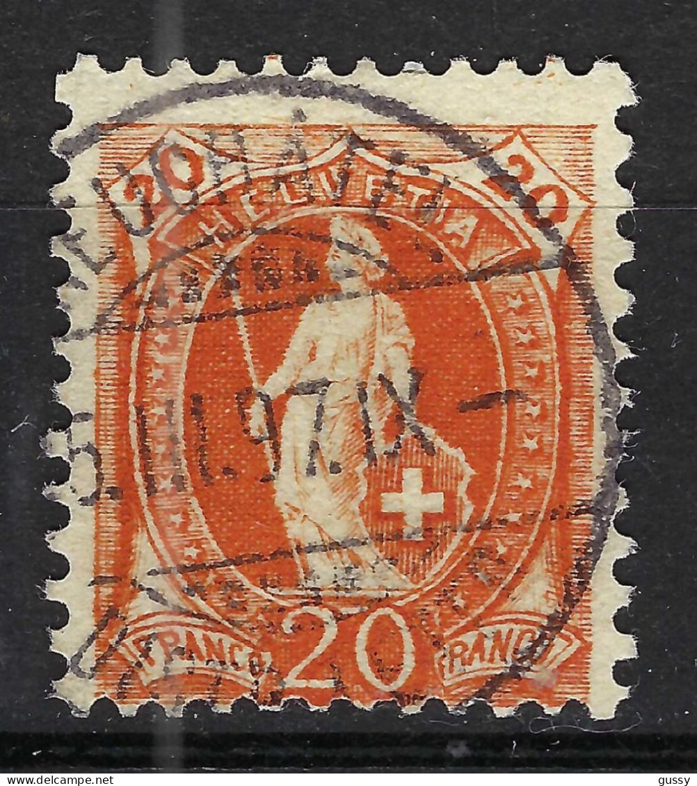 SUISSE 1897: Le ZNr. 66D, "Helvétie Debout", TB Obl. CAD "NEUCHÂTEL" - Used Stamps