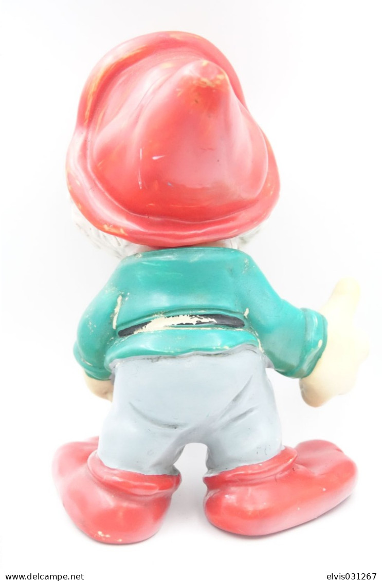 PIEPER POUET SQUEAKY:  DWARF DWERG NAIN  - L=22 - DISNEY - Rubber - Vinyl - Schtroumpfs (Los Pitufos)