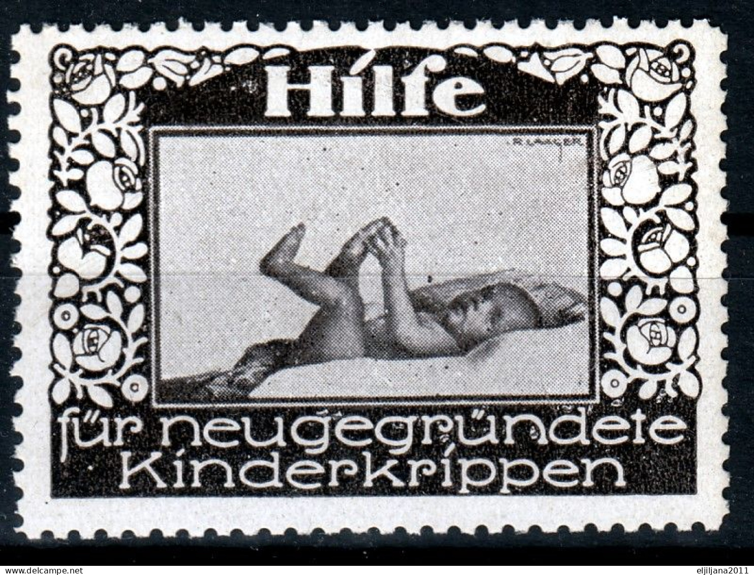 Austria / Österreich 1910 ⁕ HILFE Für Neugegründete / Kinderkrippen - Crèches ⁕ 6v MNH Cinderella Stamp - Erinnophilie