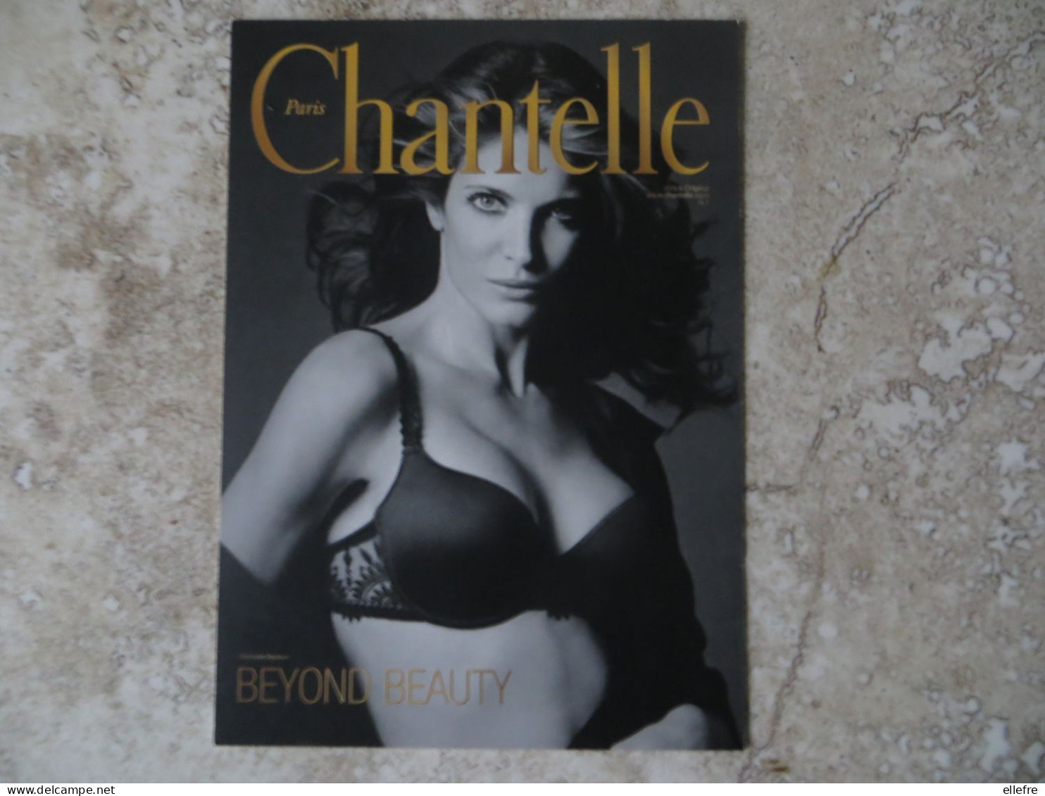 CPM Publicitaire Pin Up LINGERIE SOUTIEN GORGE CHANTELLE - DOS IMPRIME - Pin-Ups