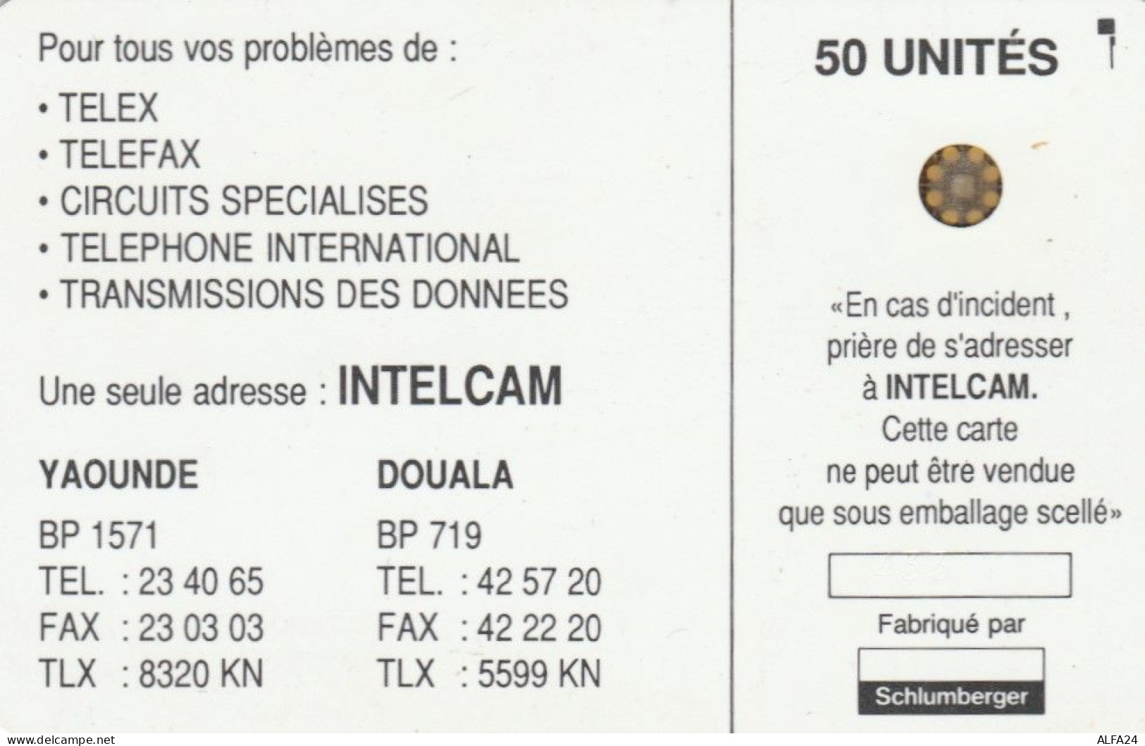 PHONE CARDS CAMEROON (E49.1.6 - Cameroun