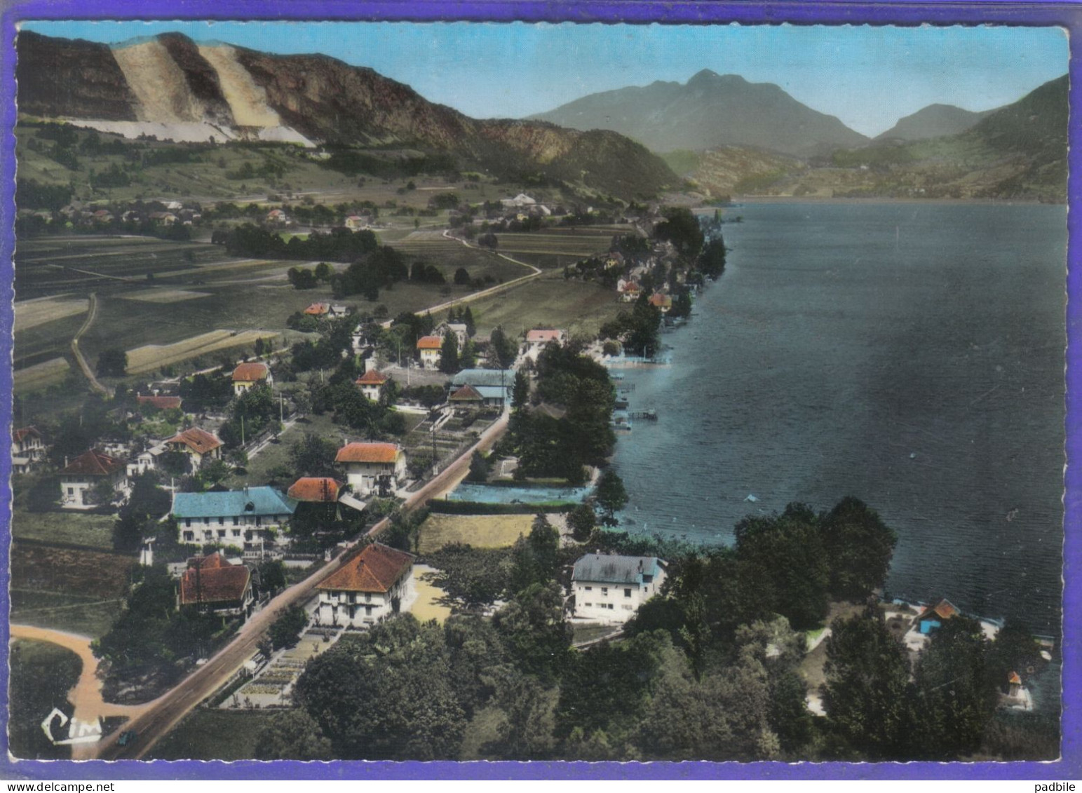 Carte Postale 74. Doussard  Les Lac Et Les Hotels   Très Beau Plan - Doussard