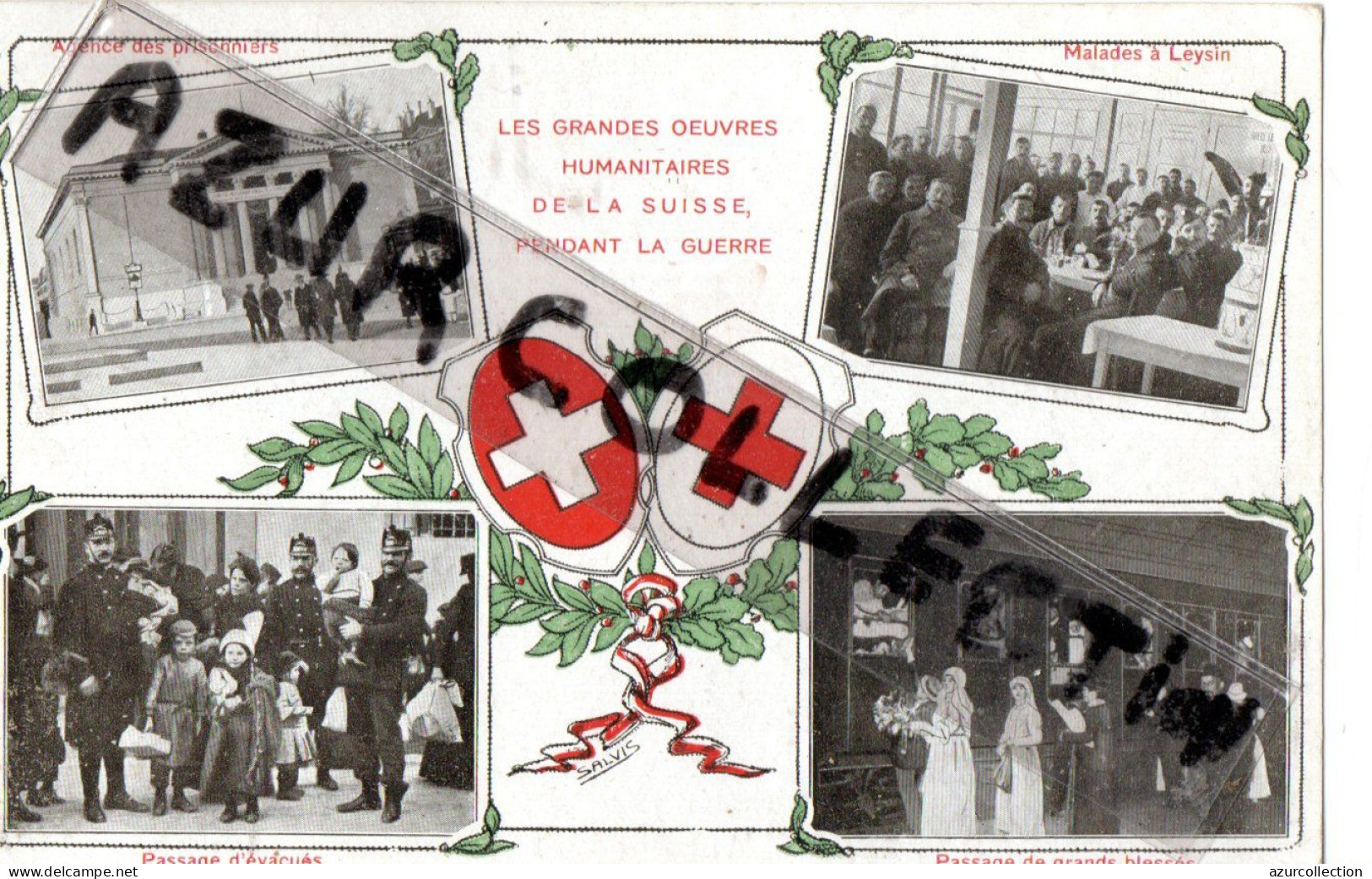 14/18 . GRANDES OEUVRES HUMANITAIRES DE LA SUISSE - Croix-Rouge