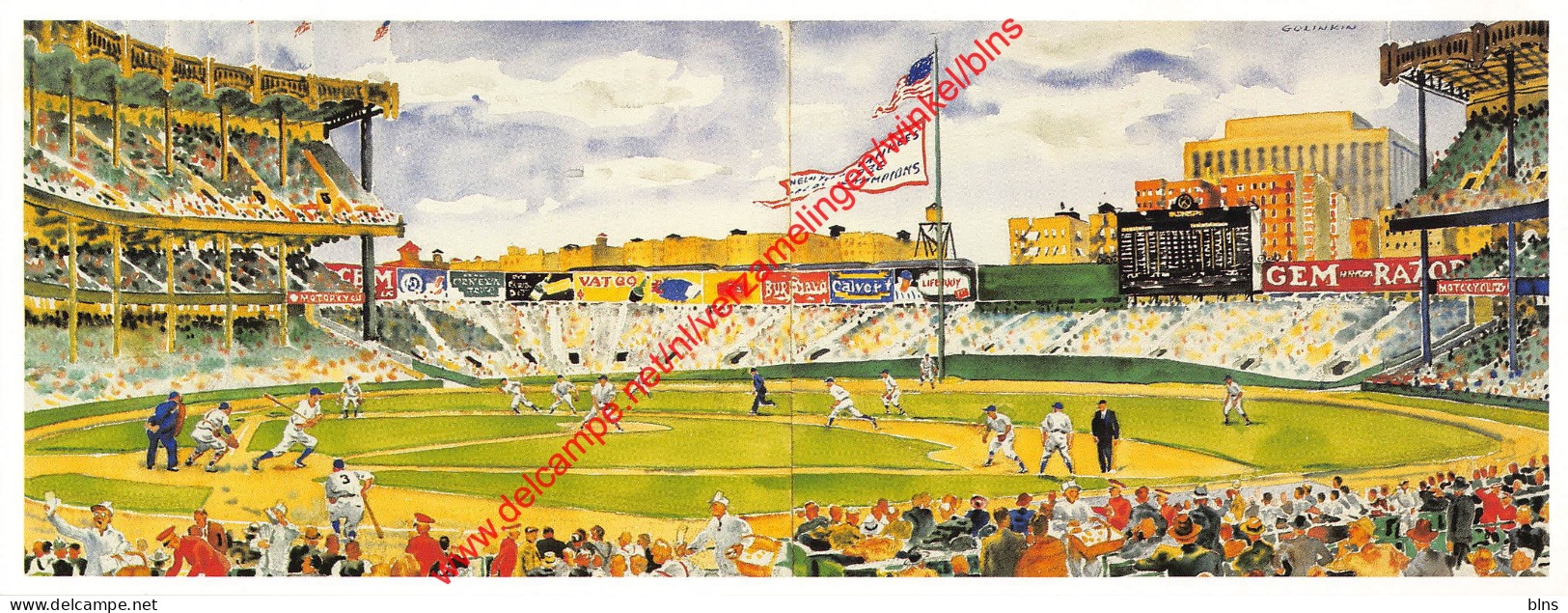 Yankee Stadium Diptyck By Joseph Golinkin - Baseball - 23x9cm - Baseball