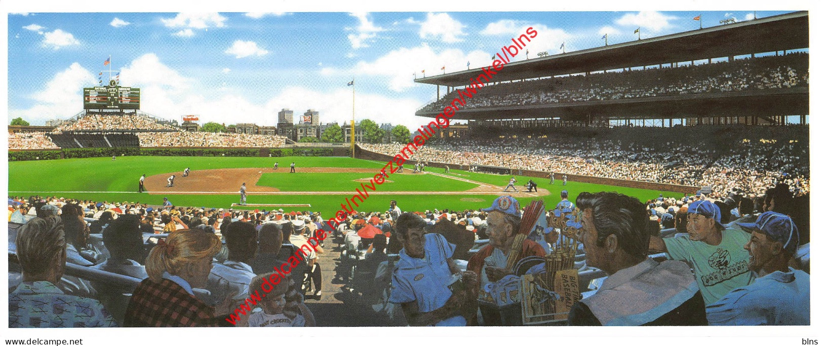 Wrigley Field Matinee By Bill Purdom - Baseball - 23x9cm - Honkbal