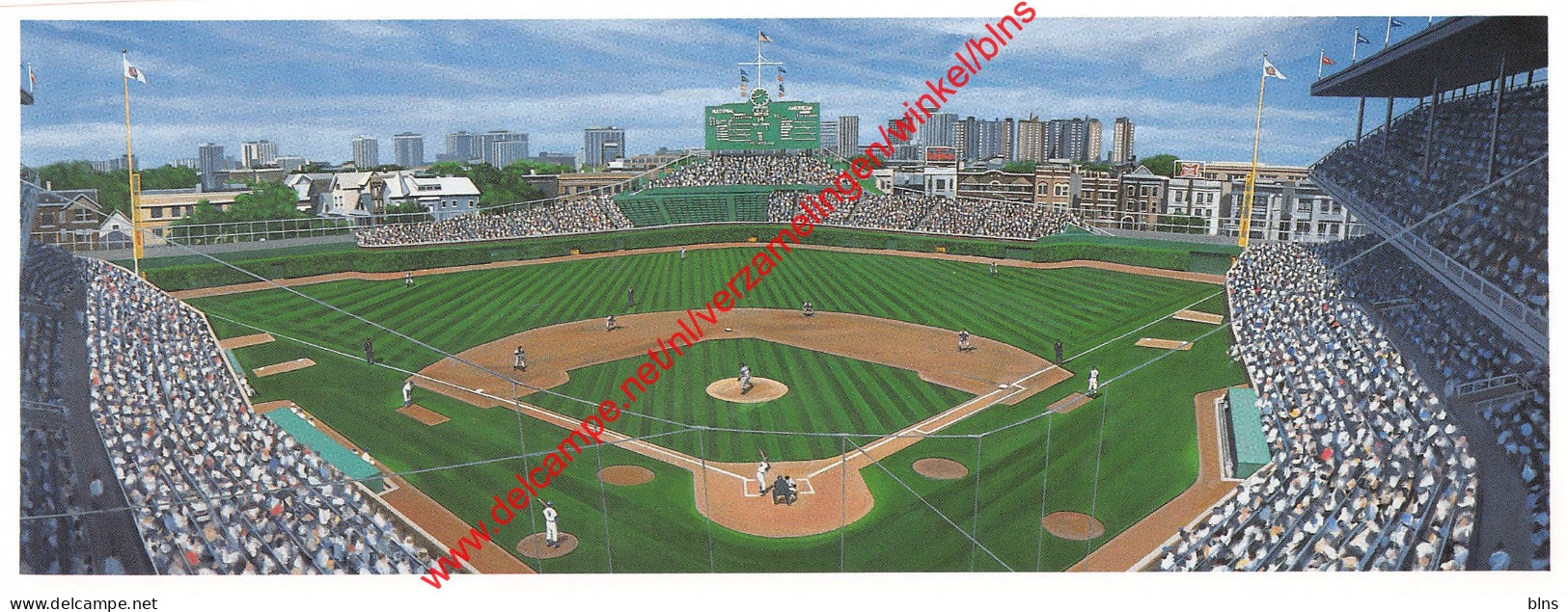 Wrigley Field Panorama By Andy Jurinko - Baseball - 23x8cm - Baseball