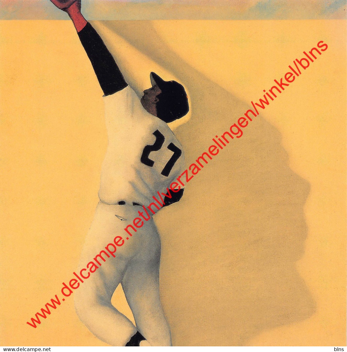 Albuquerque - Willie Mays - Baseball - Vincent Scilla - 15x15cm - Honkbal