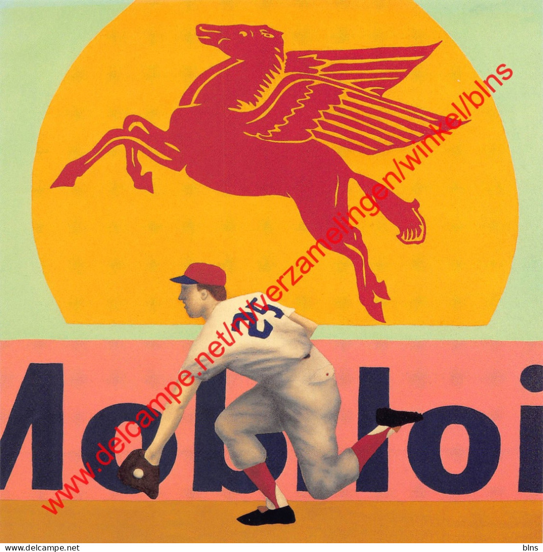 Moibil Oil - Baseball - Vincent Scilla - 15x15cm - Baseball