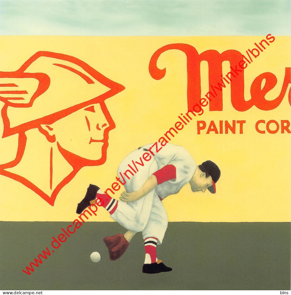 Mercury - Baseball - Vincent Scilla - 15x15cm - Honkbal