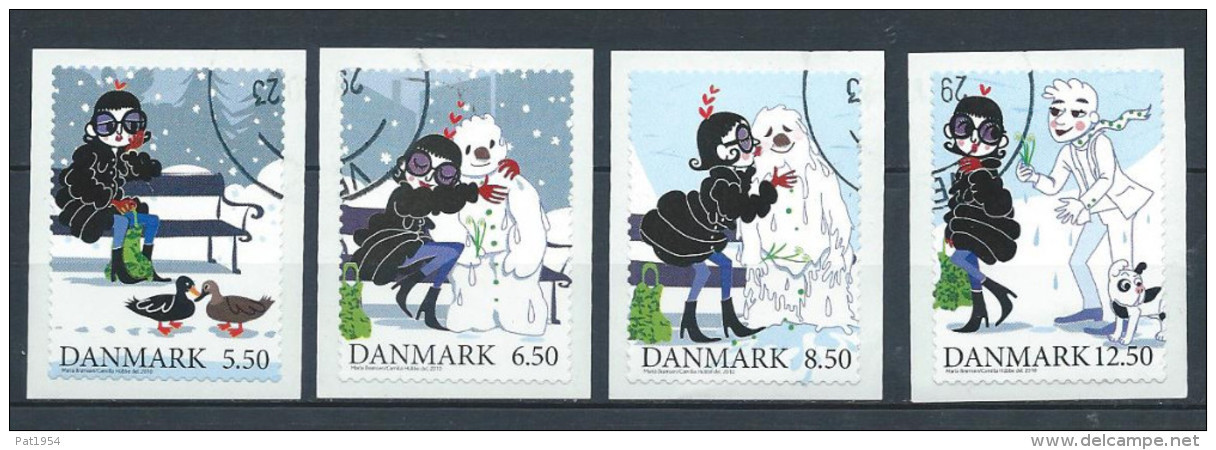 Danemark 2010 Série Oblitérée  N° 1602/1605 Contes D'hiver Noël - Used Stamps