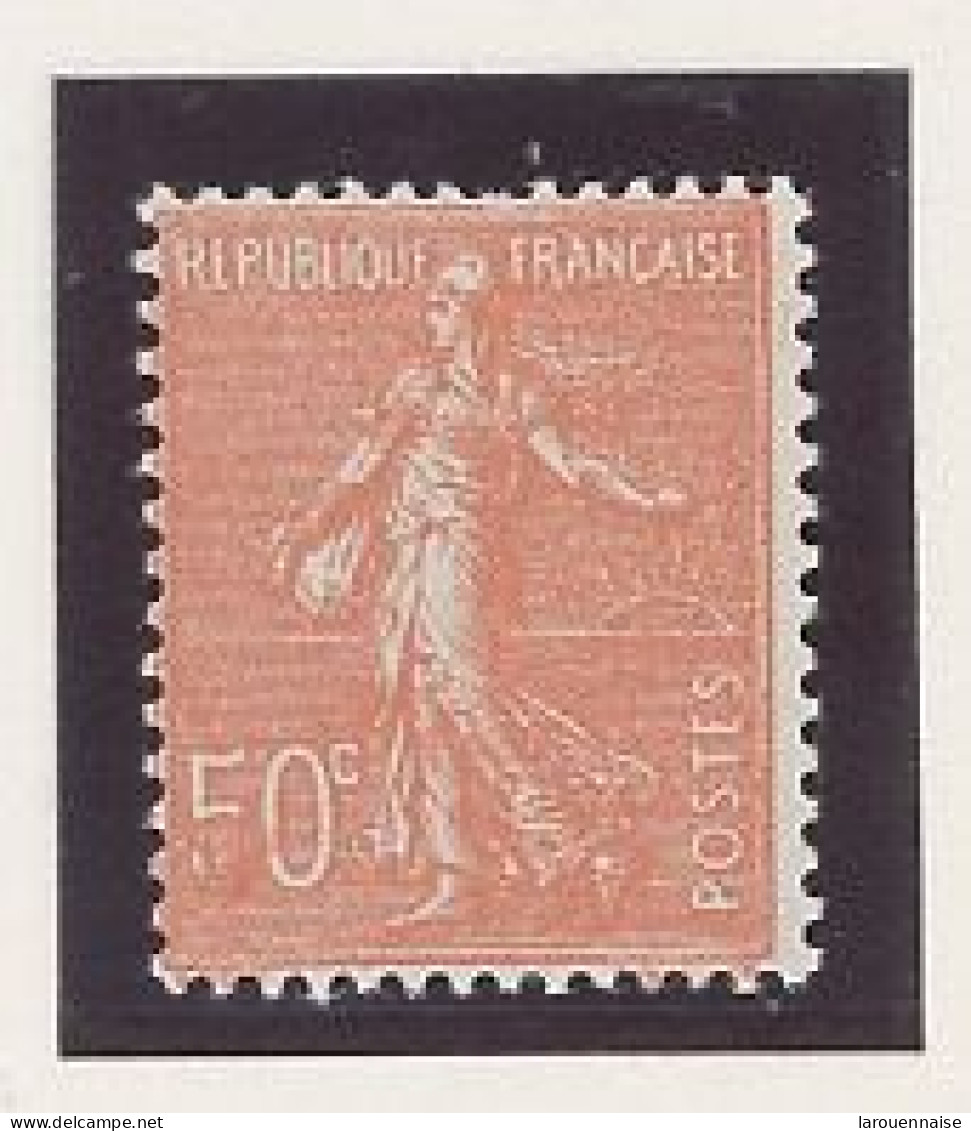VARIÉTÉ - N° 199  N*  SEMEUSE LIGNÉE 50 C ROUGE -5 DE 50 PARTIELLEMENT EFFACÉ ( Cérès N*199 P) - Unused Stamps