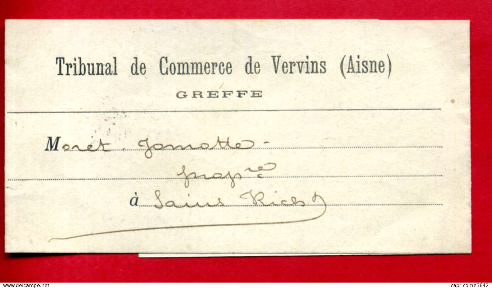 1911 - Collier De Journal De Vervins Pour Saint Brice - Tp Blanc N° 108 - Bandes Pour Journaux