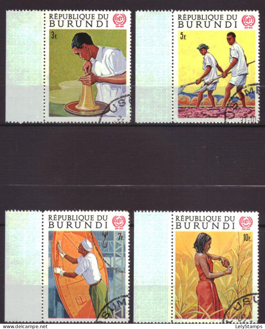 Burundi 488 T/m 491 Used 50 Years IAC (1969) - Gebruikt