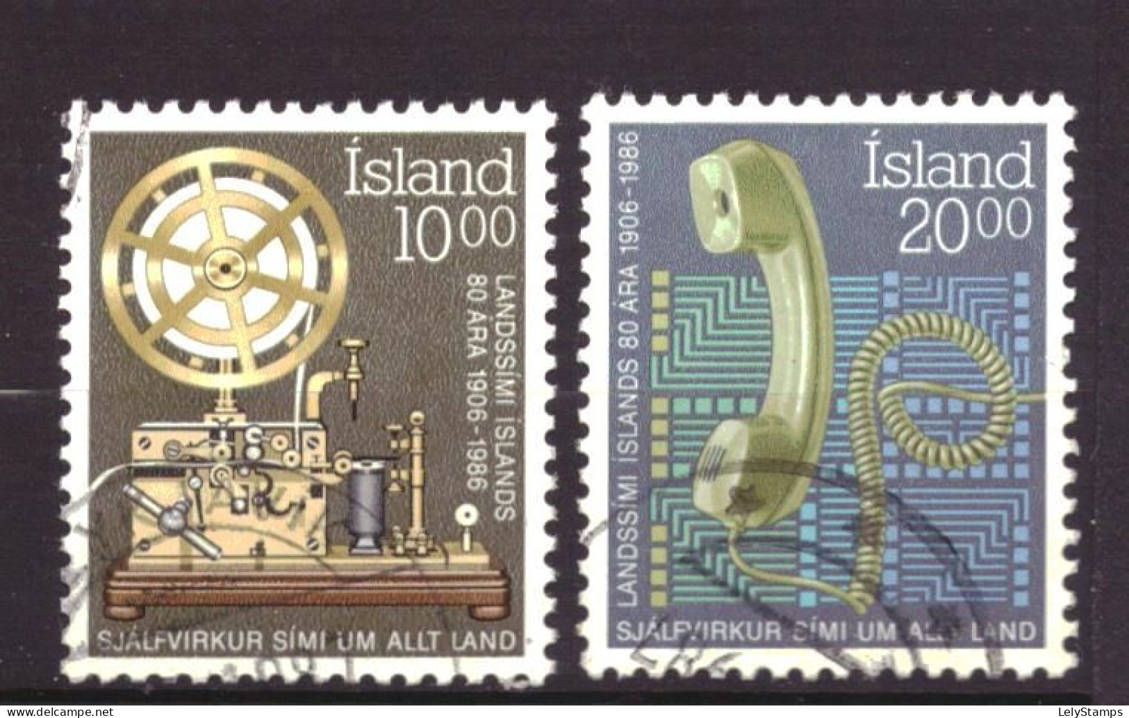 IJsland / Iceland / Island 658 & 659 Used Telephone (1980) - Used Stamps