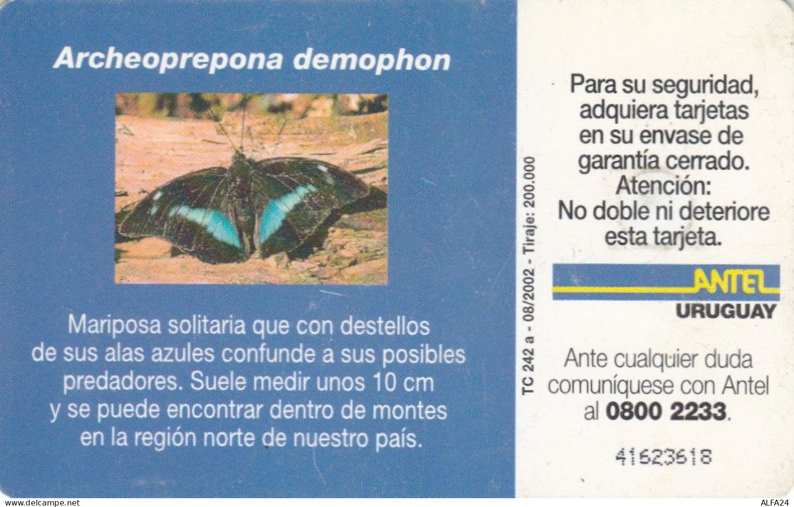 PHONE CARD URUGUAY (E51.23.6 - Uruguay
