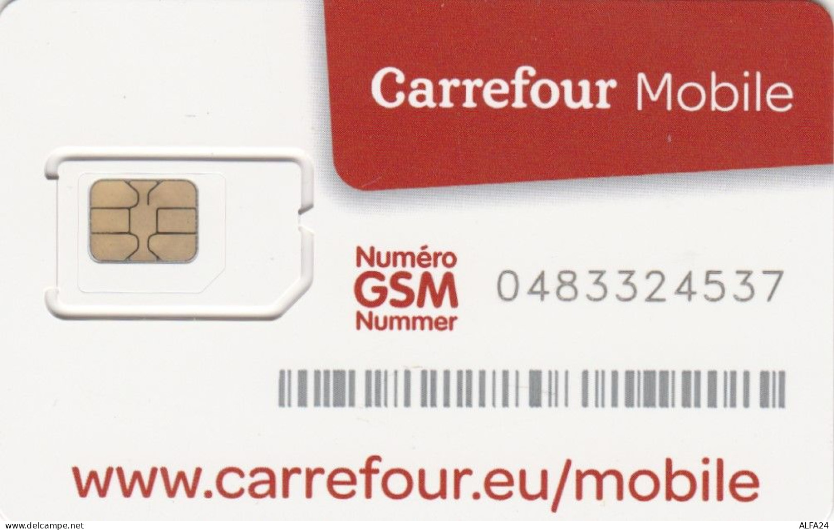 SIM WITH GSM BELGIO (E51.10.6 - GSM-Kaarten, Herlaadbaar & Voorafbetaald