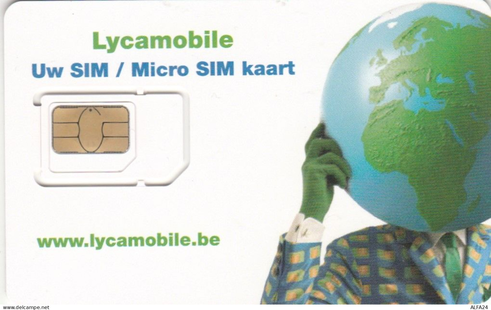 SIM WITH GSM BELGIO (E51.9.2 - GSM-Kaarten, Herlaadbaar & Voorafbetaald