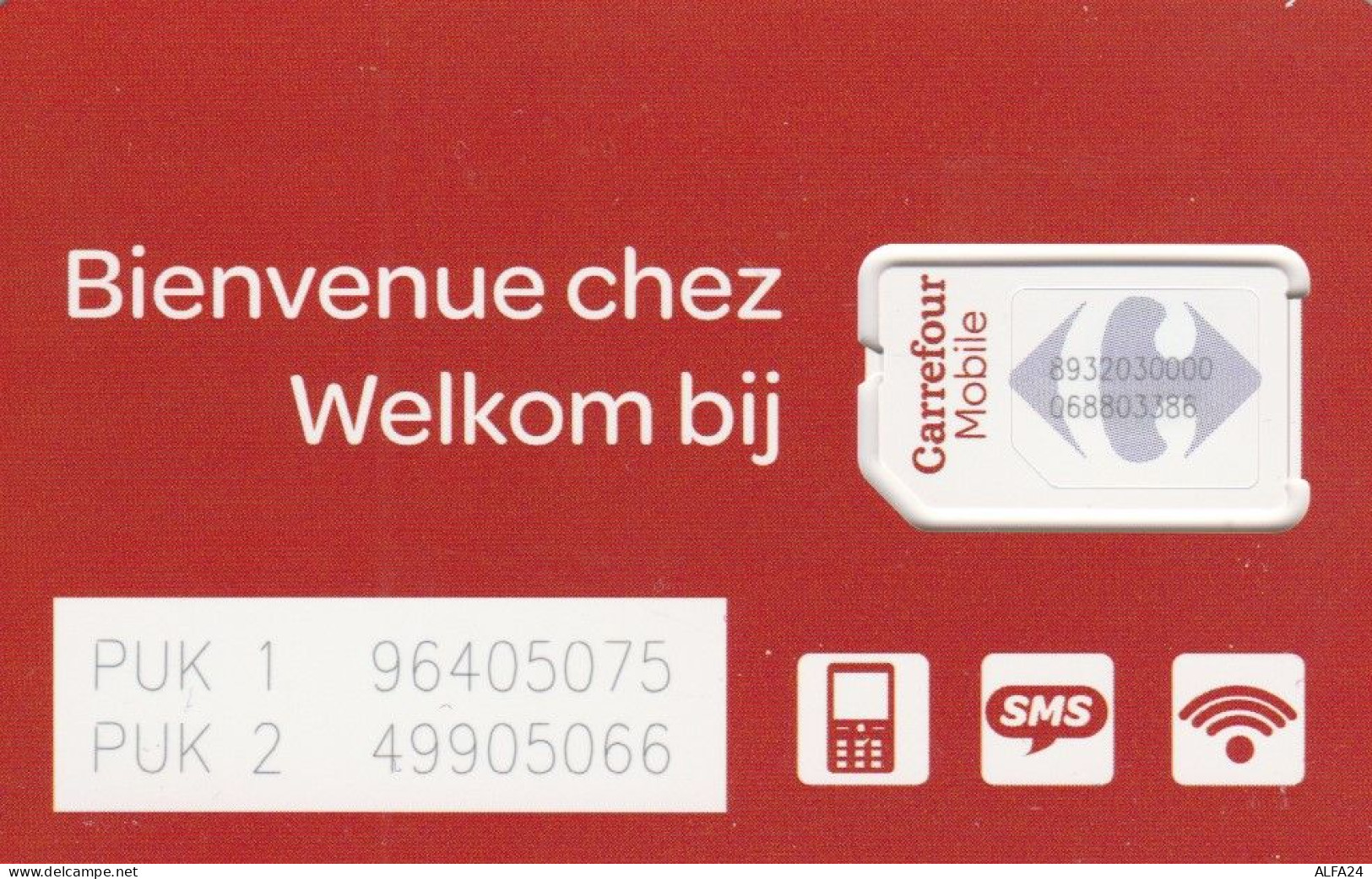 SIM WITH GSM BELGIO (E51.8.3 - GSM-Kaarten, Herlaadbaar & Voorafbetaald