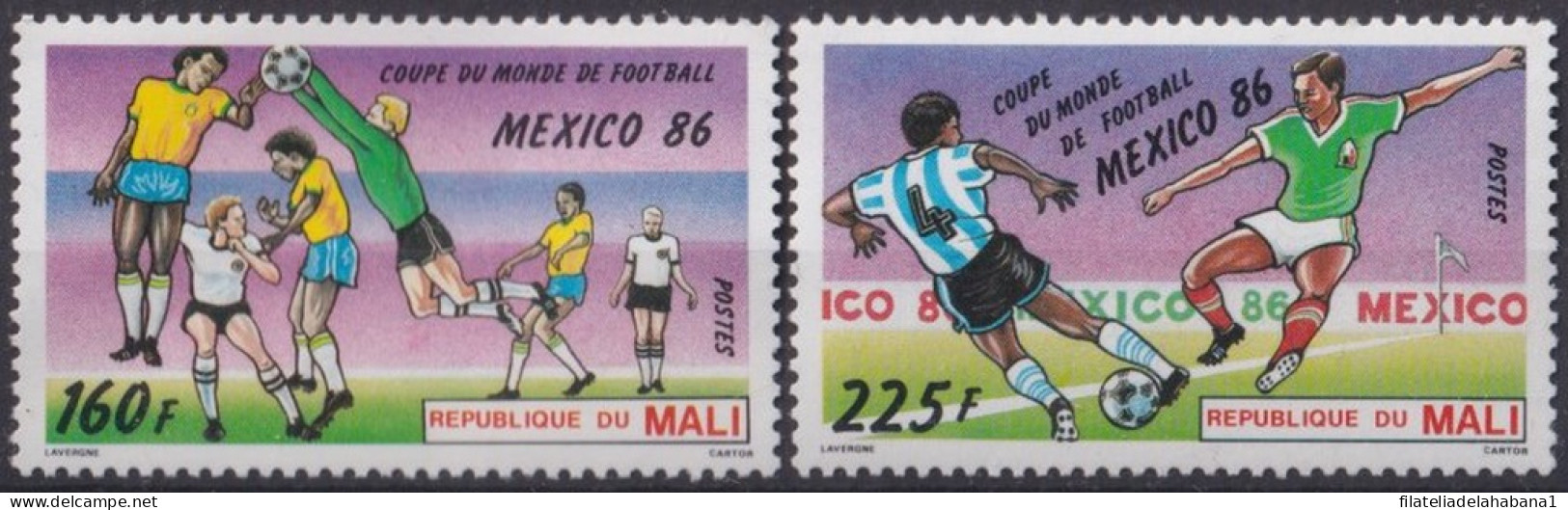 F-EX40088 MALI 1986 MNH MEXICO SOCCER CHAMPIONSHIP FOOTBALL.  - 1970 – Mexique