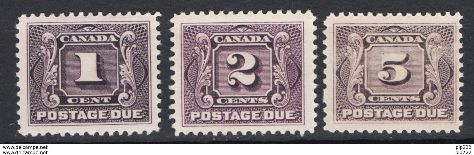 Canada 1906 Segnatasse Y.T.S1/3 MH/* VF/F - Portomarken