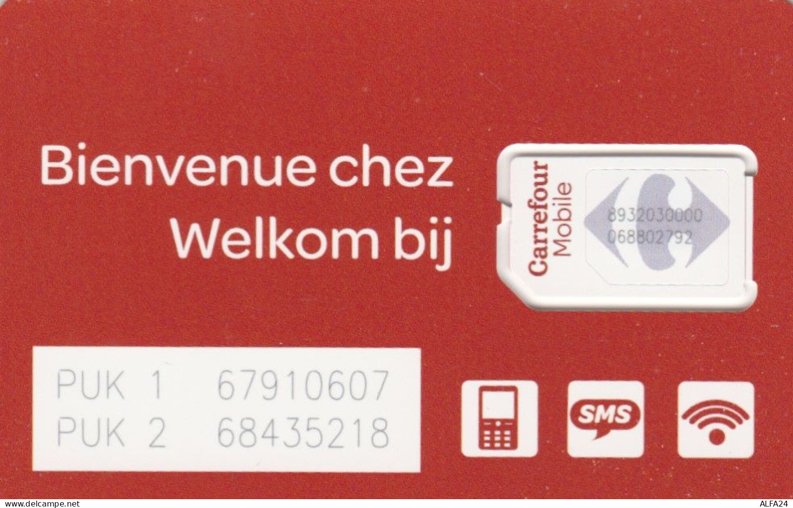 GSM WITH SIM BELGIO (E52.12.8 - [2] Prepaid & Refill Cards