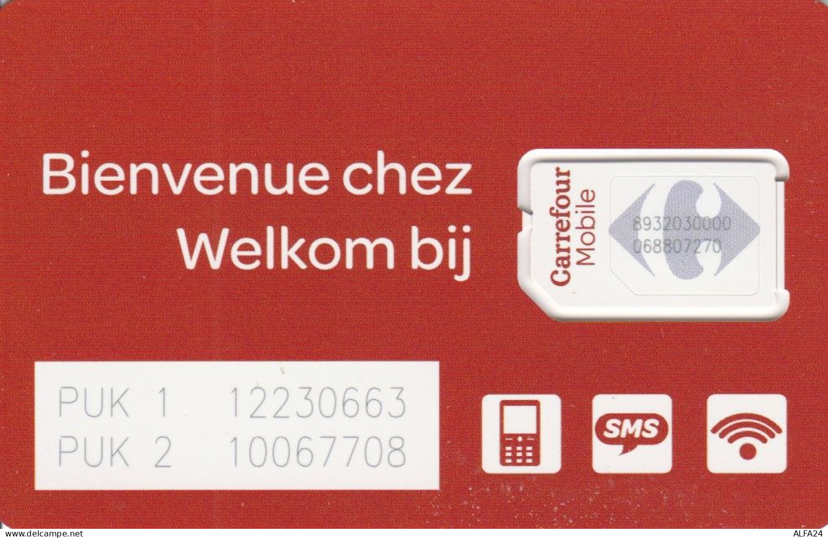 GSM WITH SIM BELGIO (E52.13.7 - [2] Prepaid & Refill Cards