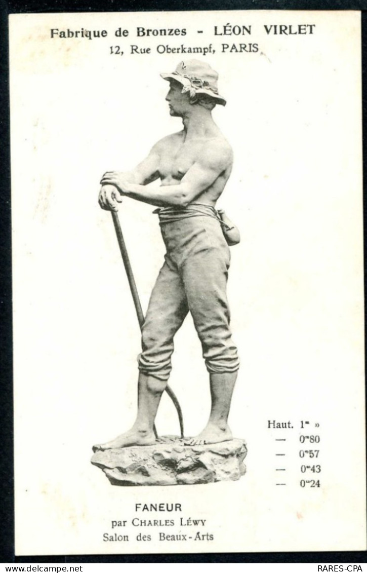 75 PARIS - FABRIQUE DE BRONZES - LEON VIRLET - FANEUR PAR CHARLES LEWY - Arrondissement: 11