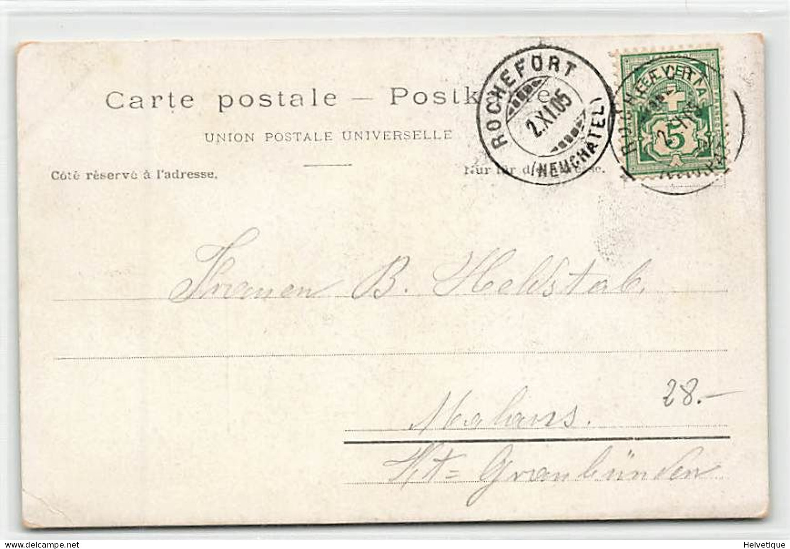 Pension Bonheur Rochefort Animée 1905 - Rochefort
