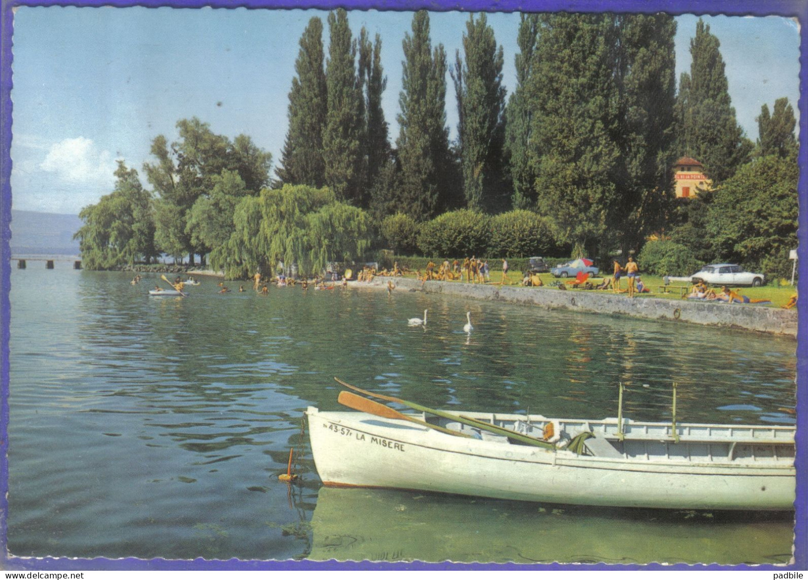 Carte Postale 74. Messery  Et Le Lac Léman  DS Citroën   Très Beau Plan - Messery