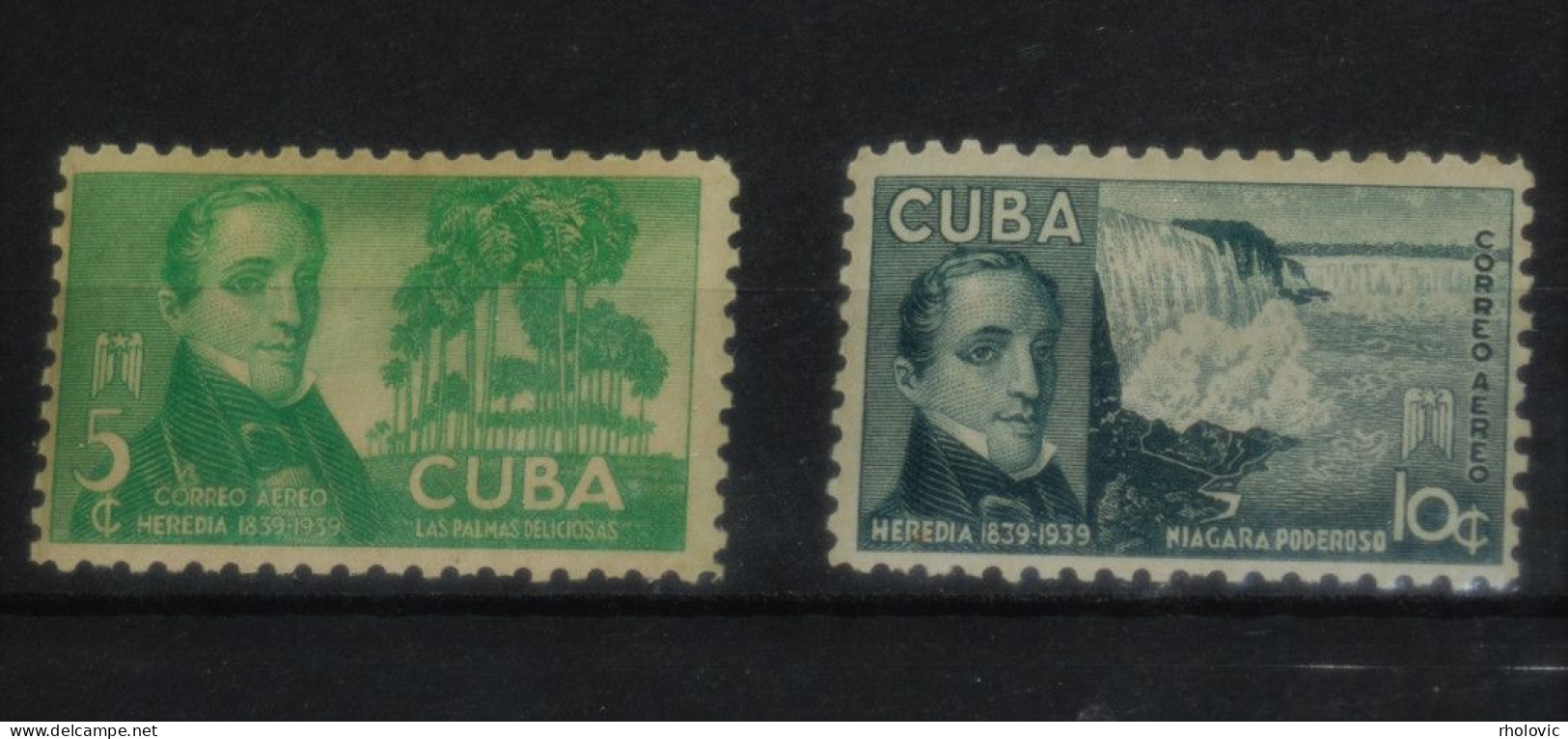 CUBA 1940, José Campuzano, Mi #170-1, MLH* (MH) - Unused Stamps
